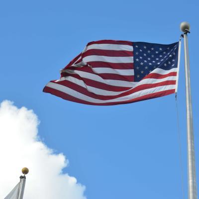 校园里的美国国旗